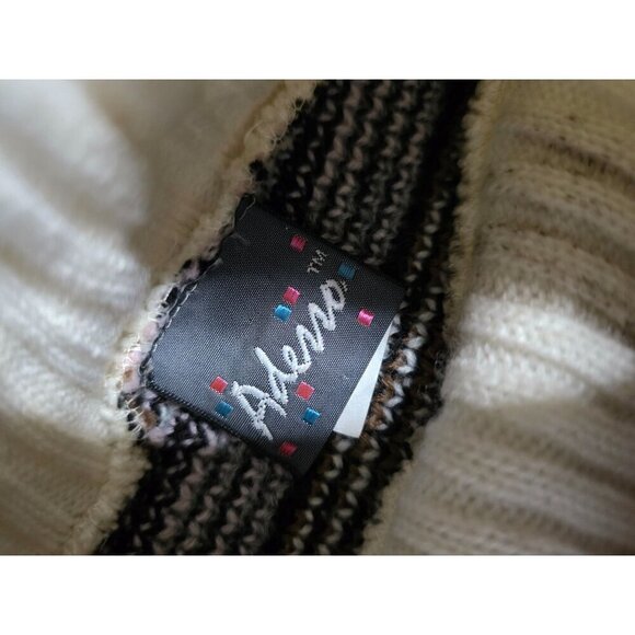 Vintage Fair Isle Grey Pink Cinched Waist Sweater - Picture 4 of 11